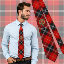 Clan Marjoribanks Wappen über Tartan