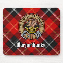 Clan Marjoribanks Wappen über Tartan Mousepad