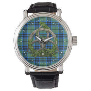 Clan Marshall Tartan Celtic Trinity Armbanduhr