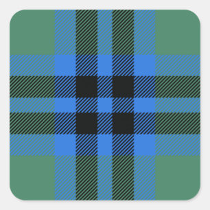 Clan Marshall Tartan Quadratischer Aufkleber