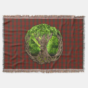 Clan Matheson Tartan und keltischer Lebensbaum Decke