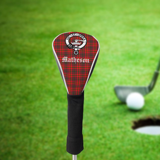 Clan Matheson Wappen Abzeichen und Tartan Golf Headcover (Von Creator hochgeladen)