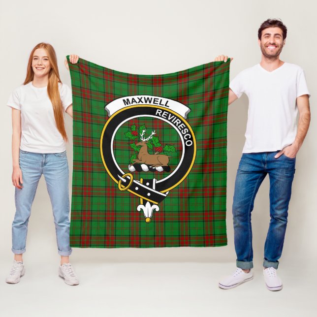 Clan Maxwell Jagd Tartan Kariert Fleecedecke (Beispiel)