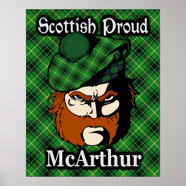 Clan McArthur Scottish Tartan Poster (Vorne)