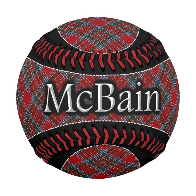 Clan McBain MacBain Scottish Dream Tartan Baseball (Vorderseite)