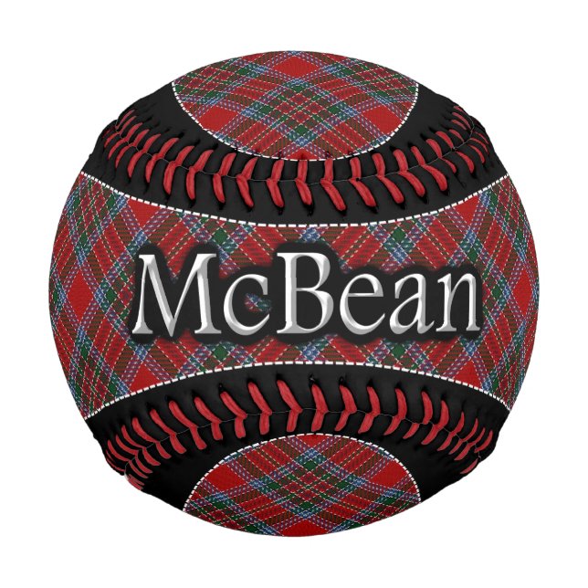 Clan McBean MacBean Scottish Dream Tartan Baseball (Vorderseite)