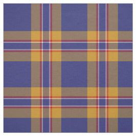 Clan McCann Tartan Blue und Gold Kariert Stoff