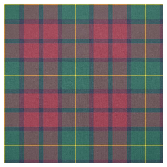 Clan McCarthy Tartan Green und Red Kariert Stoff (Muster)