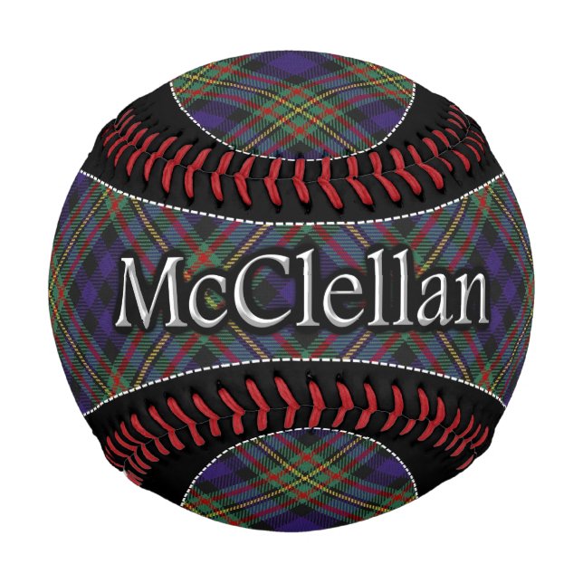 Clan McClellan MacLellan Scottish Dream Tartan Baseball (Vorderseite)