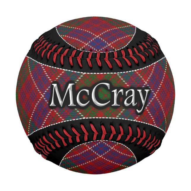 Clan McCray MacRae Scottish Dream Tartan Baseball (Vorderseite)