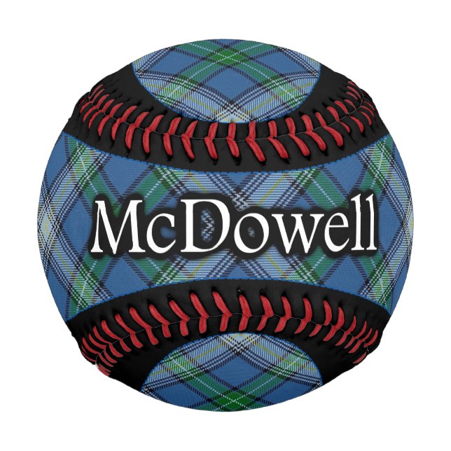 Clan McDowell MacDowall Scottish Tartan Baseball (Vorderseite)