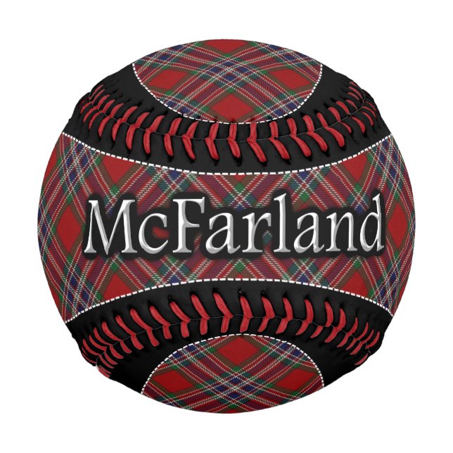 Clan McFarland MacFarlane Scottish Dream Tartan Baseball (Vorderseite)