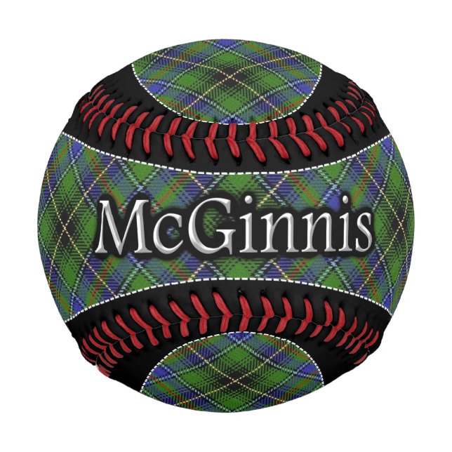 Clan McGinnis MacInnes Scottish Dream Tartan Baseball (Vorderseite)