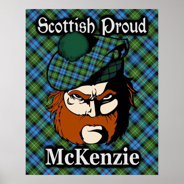 Clan McKenzie Scottish Tartan Poster (Vorne)