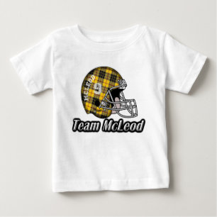 Clan McLeod MacLeod Tartan Team Football Helmet Baby T-shirt