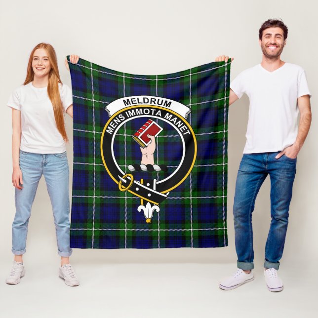 Clan Meldrum Forbes Tartan Kariert Fleecedecke (Beispiel)