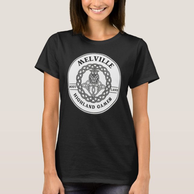 Clan Melville Scottish Thistle Highland Games T-Shirt (Vorderseite)