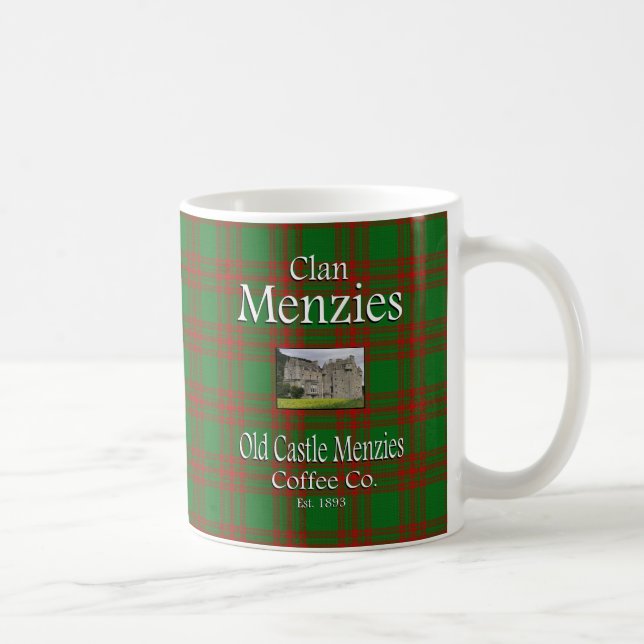 Clan Menzies alter Schloss Menzies Kaffee Co. Kaffeetasse (Rechts)