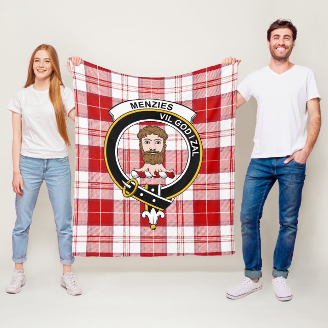 Clan MenZies Red Tartan Kariert Fleecedecke (Beispiel)