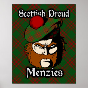 Clan Menzies Scottish Tartan Poster