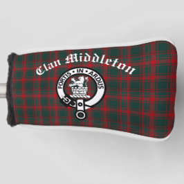 Clan Middleton Wappen Abzeichen und Tartan Golf Headcover
