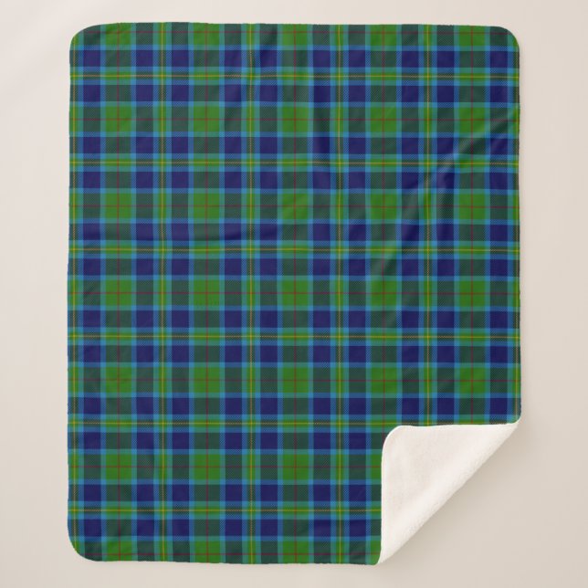 Clan Miller Tartan Kariert Sherpadecke (Vorderseite)