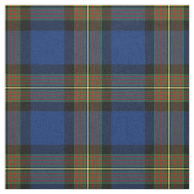Clan Minnock Tartan Blue Kariert Stoff (Muster)