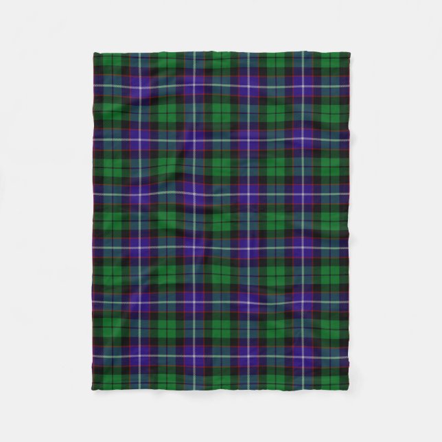 Clan Mitchell Tartan Kariert Fleecedecke (Vorderseite)
