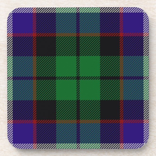 Clan Mitchell Tartan Kariert Getränkeuntersetzer (Vorderseite)