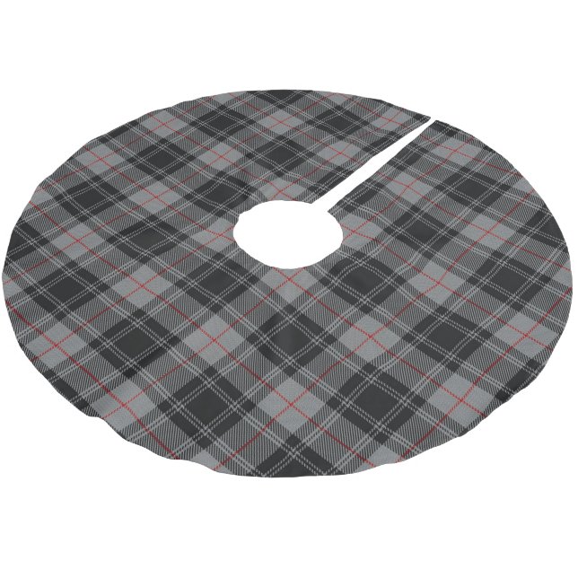 Clan Moffat Tartan Polyester Weihnachtsbaumdecke (Schrägansicht)