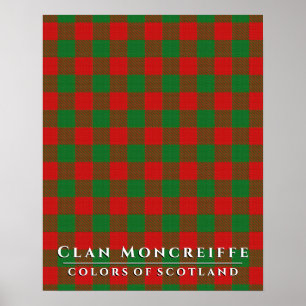 Clan Moncreiffe Colors of Scotland 2 Tartan Karier Poster
