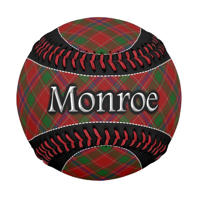 Clan Monroe Munro Scottish Dream Tartan Baseball (Vorderseite)