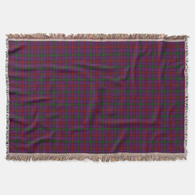 Clan Montgomery Tartan Lila Kariert Decke (Vorderseite)
