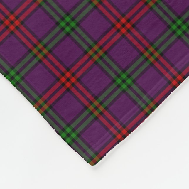 Clan Montgomery Tartan Lila Kariert Fleecedecke (Ecke)