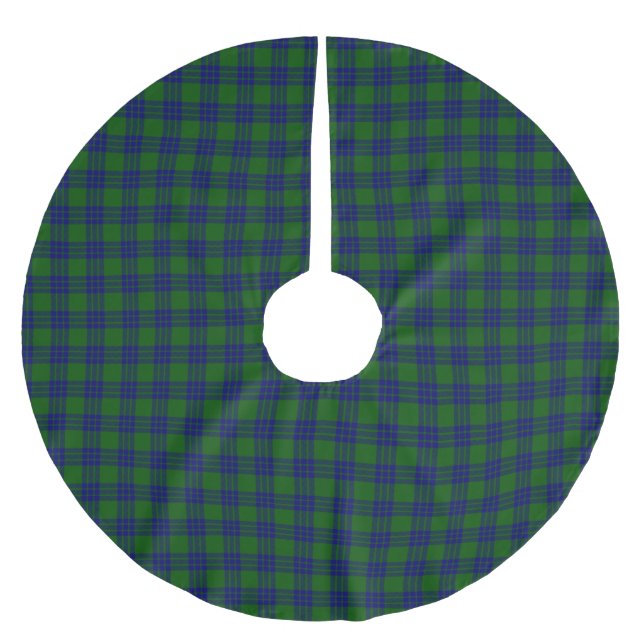 Clan Montgomery Tartan Polyester Weihnachtsbaumdecke (Vorderseite)