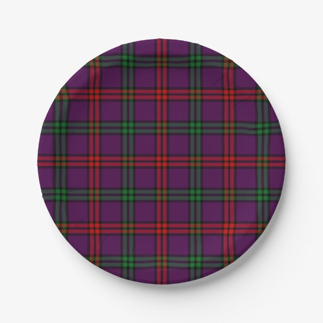 Clan-MontgomeryTartan Pappteller (Vorderseite)