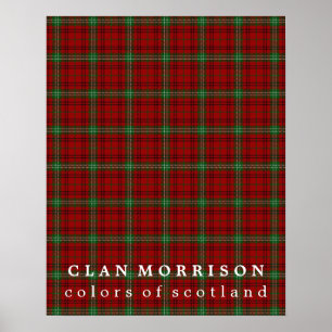 Clan Morrison Colors of Scotland Tartan Poster
