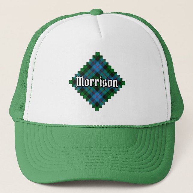 Clan Morrison Hunting Tartan Trucker Hat Truckerkappe (Vorderseite)