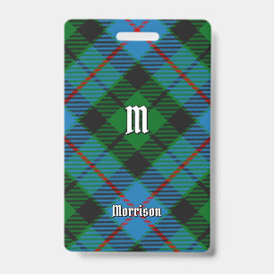 Clan Morrison Jagd-Tartan-Abzeichen Ausweis