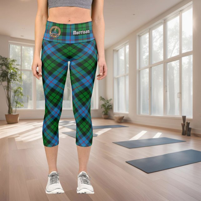 Clan Morrison Jagd Tartan Capri Leggings (Von Creator hochgeladen)
