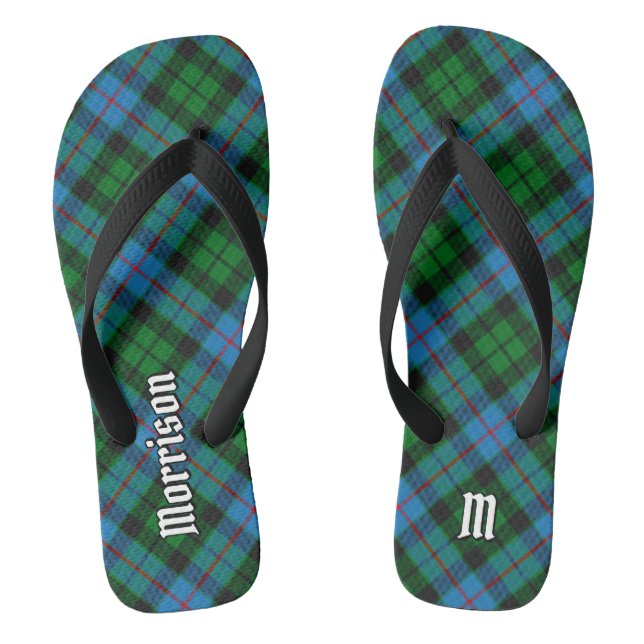 Clan Morrison Jagd Tartan Flip Flops (Fußbett)