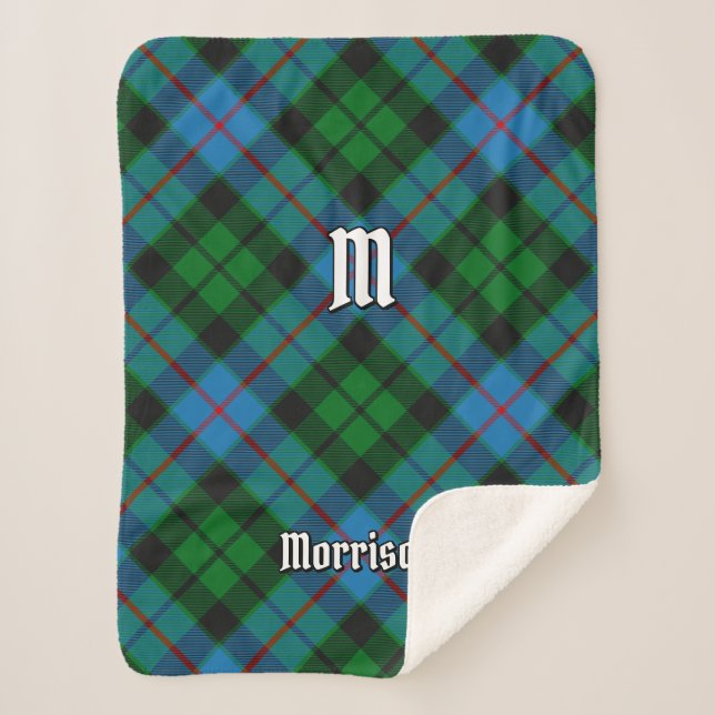 Clan Morrison Jagd Tartan Sherpa Blanket Sherpadecke (Vorderseite)