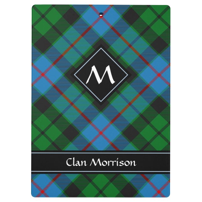 Clan Morrison Junting Tartan Clipboard Klemmbrett (Rückseite)