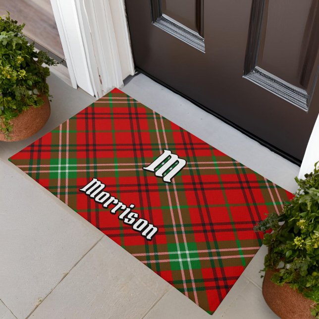 Clan Morrison Red Tartan Doormat Fußmatte (Von Creator hochgeladen)