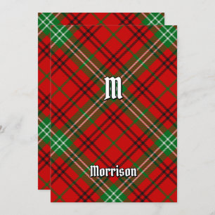 Clan Morrison Red Tartan Einladung