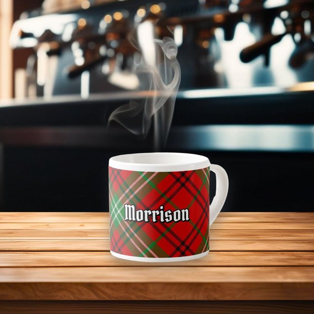 Clan Morrison Red Tartan Espresso Cup Espressotasse (Von Creator hochgeladen)