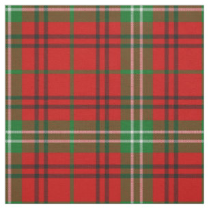 Clan Morrison Red Tartan Fabric Stoff