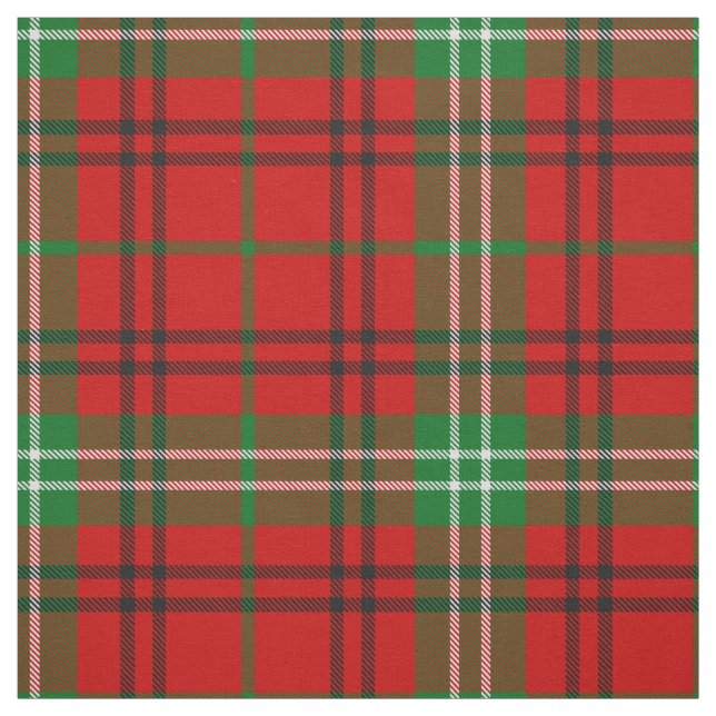 Clan Morrison Red Tartan Fabric Stoff (Muster)