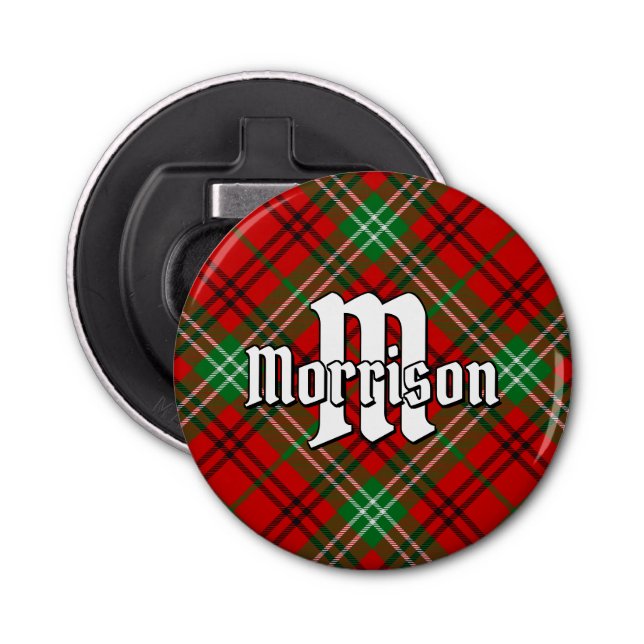 Clan Morrison Red Tartan Flaschenöffner (Vorderseite)