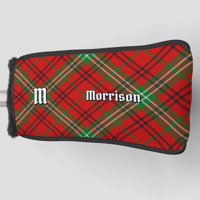 Clan Morrison Red Tartan Golf Head Cover Golf Headcover (Vorderseite)